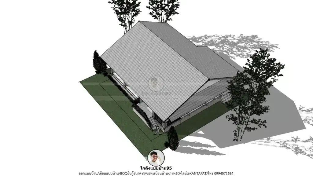 P-2617-บ้านชั้นเดียวทรงจั่ว