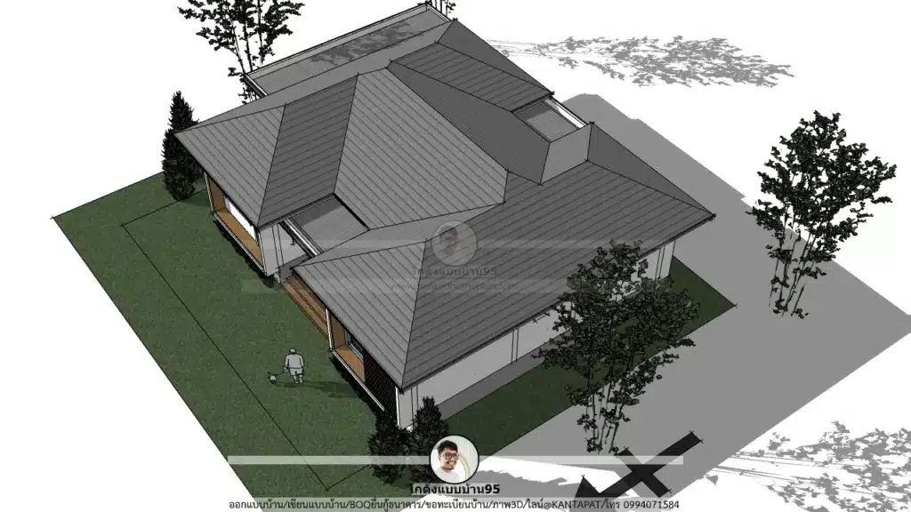 P-2626-แบบบ้านชั้นเดียวสไตล์ปั้นหยา