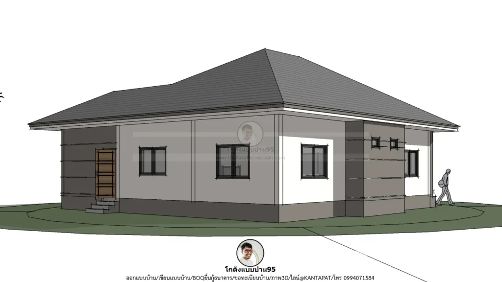 P-2629-บ้านชั้นเดียว 2 ห้องนอน พร้อมที่จอดรถ