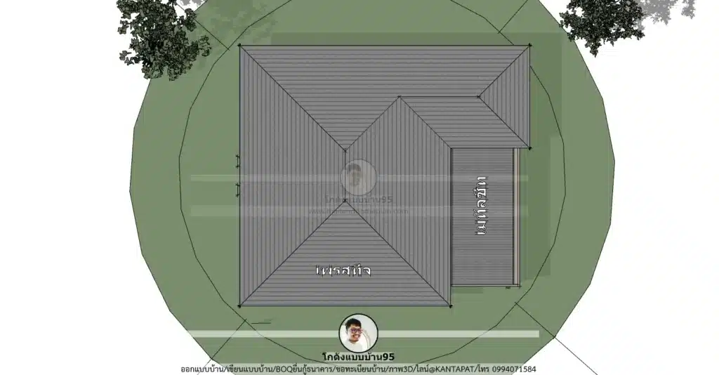 P-2629-บ้านชั้นเดียว 2 ห้องนอน พร้อมที่จอดรถ