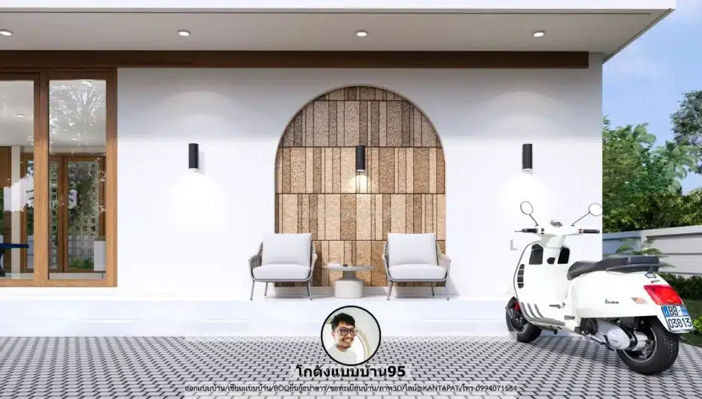 M-099-แบบบ้านชั้นเดียวโมเดิร์นมินิมอล