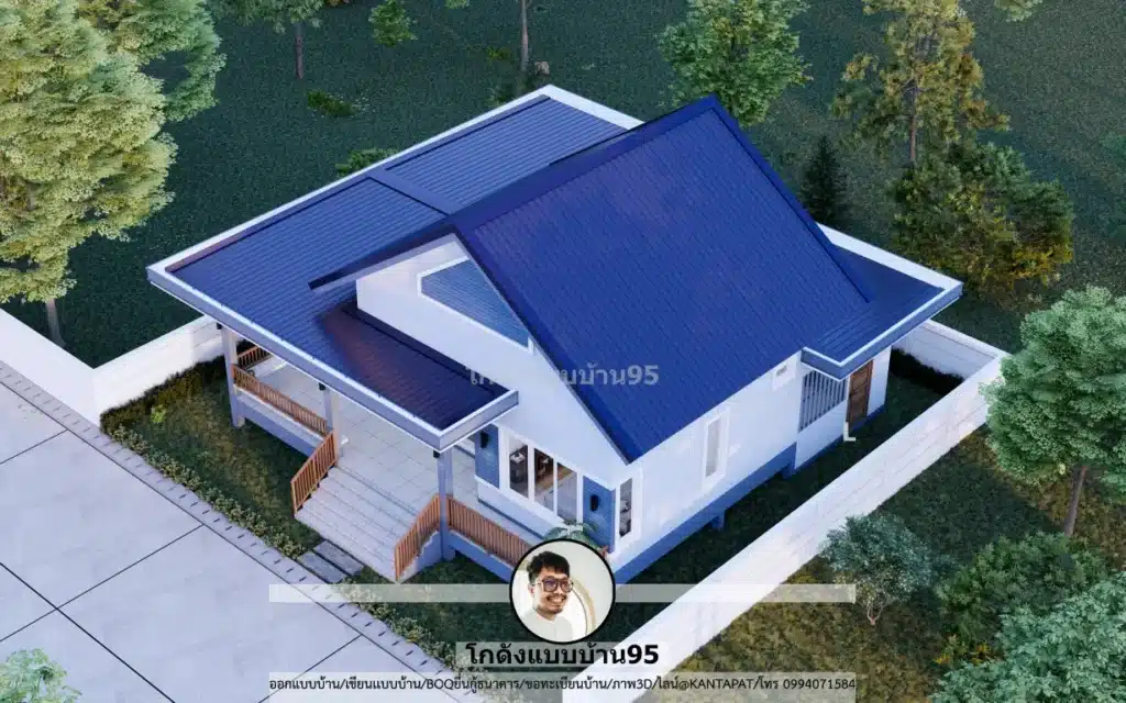 P-2628-บ้านชั้นเดียว 2 ห้องนอน