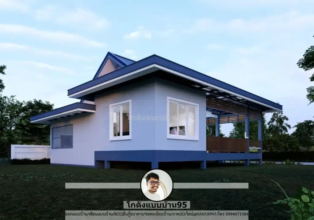 P-2628-บ้านชั้นเดียว 2 ห้องนอน