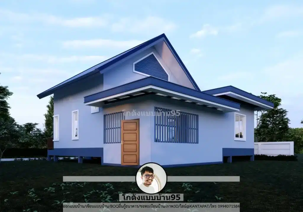 P-2628-บ้านชั้นเดียว 2 ห้องนอน