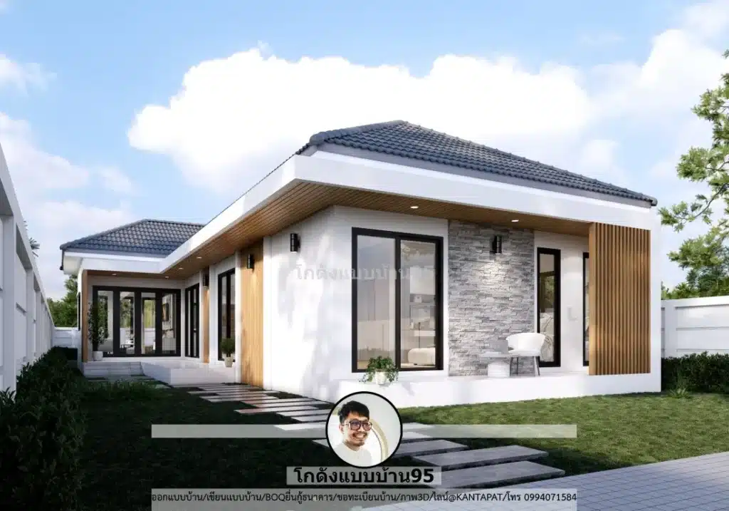 S-185-บ้านชั้นเดียว 3 ห้องนอน