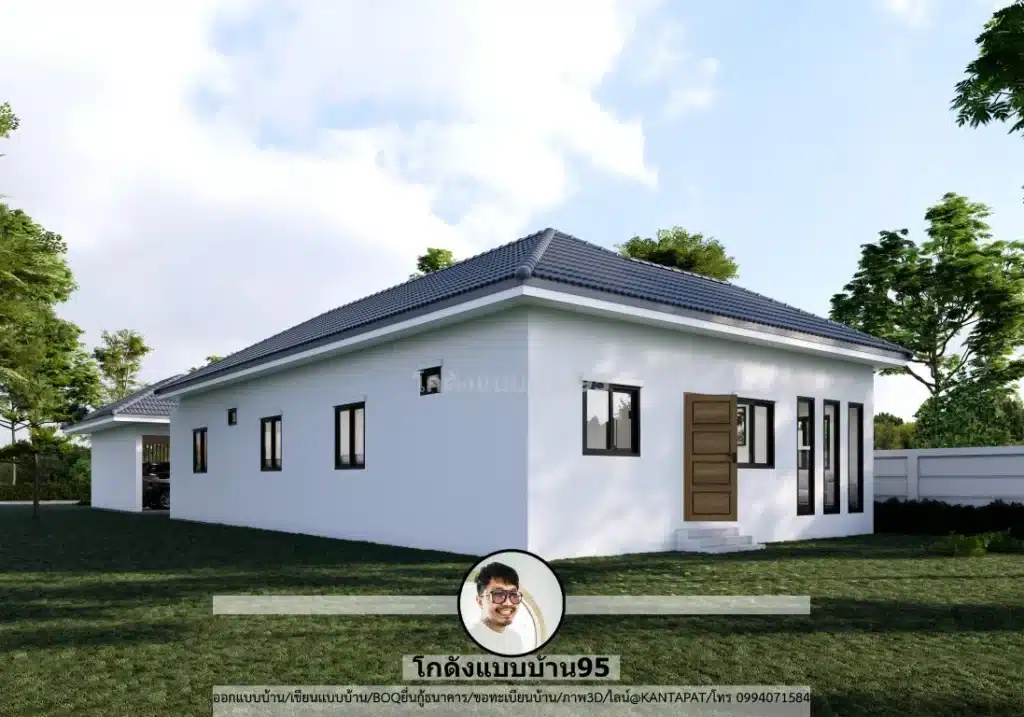 S-185-บ้านตัวแอลชั้นเดียว