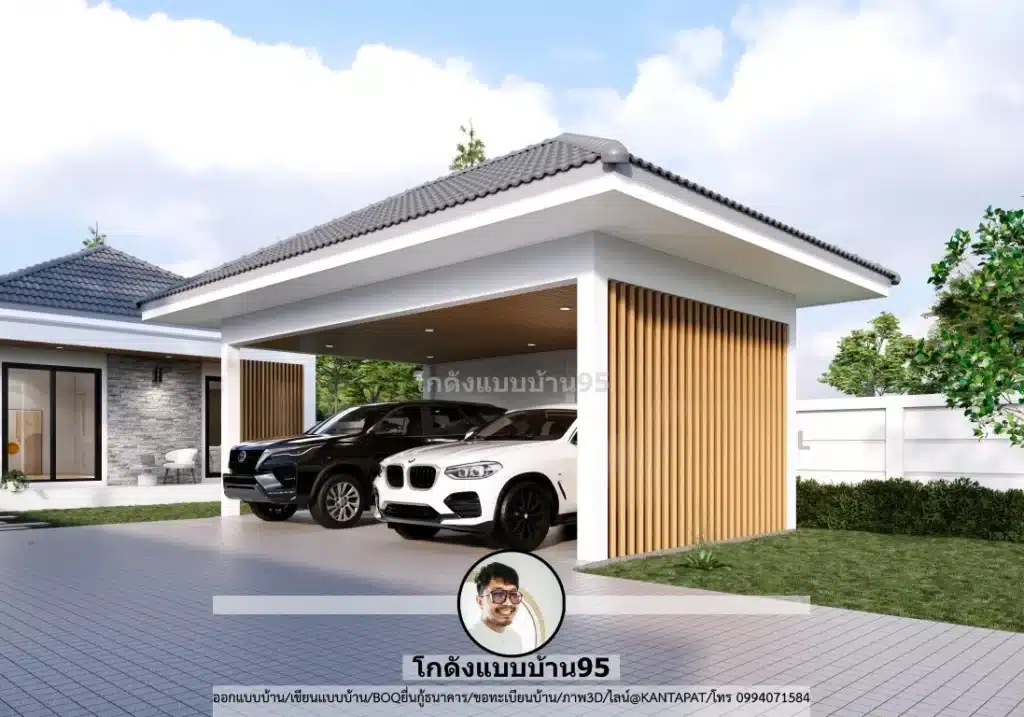 S-185-บ้านตัวแอลชั้นเดียว