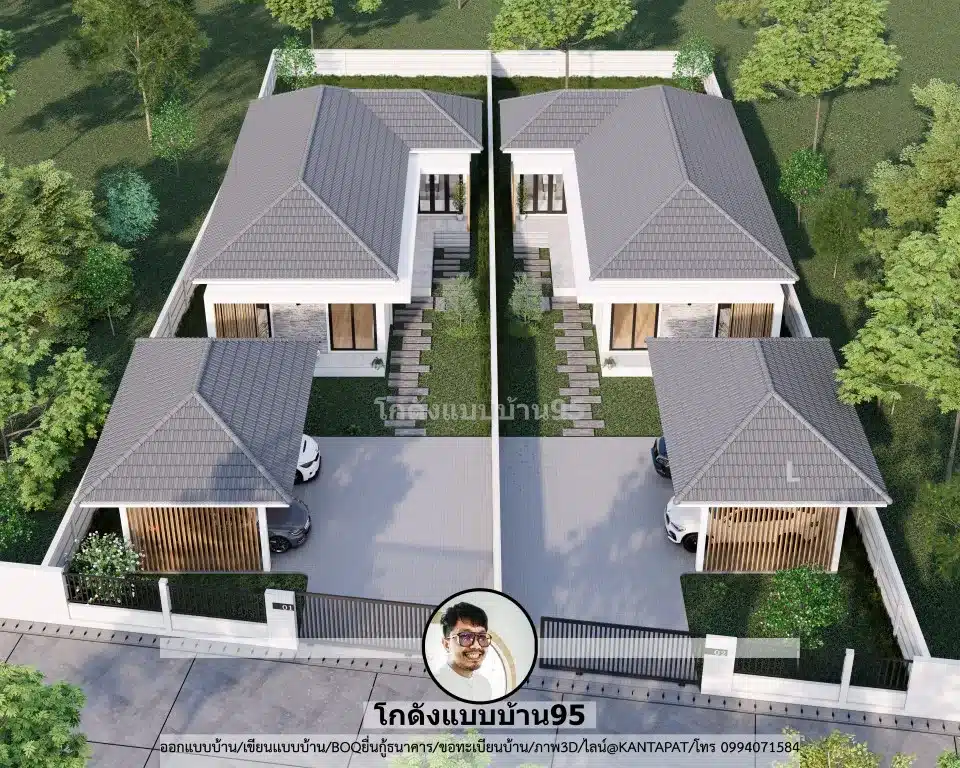 โครงการหมู่บ้าน U-185-บ้านตัวแอลชั้นเดียว