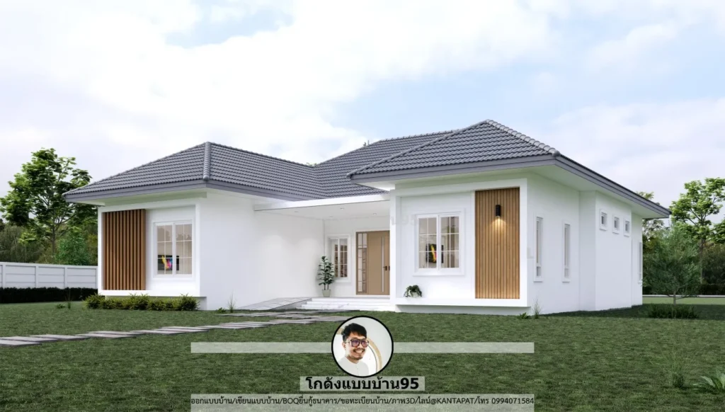 P-2644-บ้านชั้นเดียวสไตล์ปั้นหยา 3 ห้องนอน