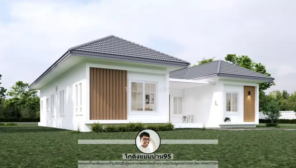 P-2644-บ้านชั้นเดียวสไตล์ปั้นหยา 3 ห้องนอน