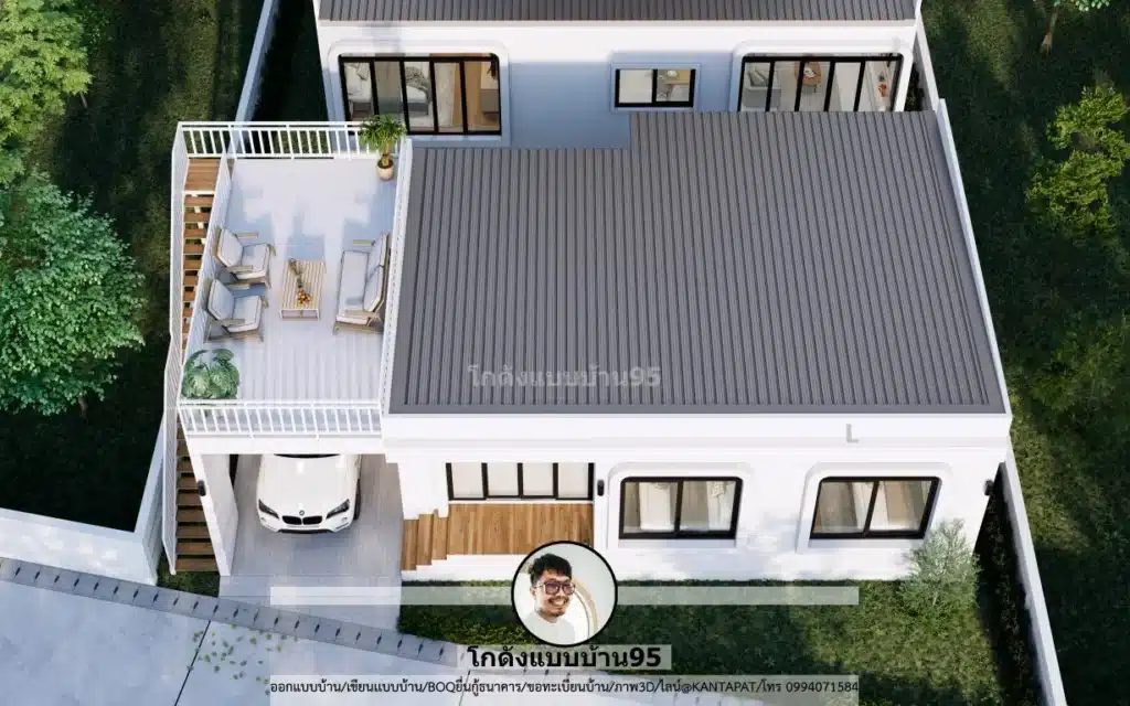 S-187-บ้านชั้นเดียวมีดาดฟ้า
