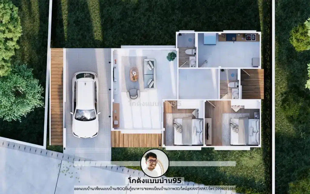 S-187-บ้านชั้นเดียวมีดาดฟ้า