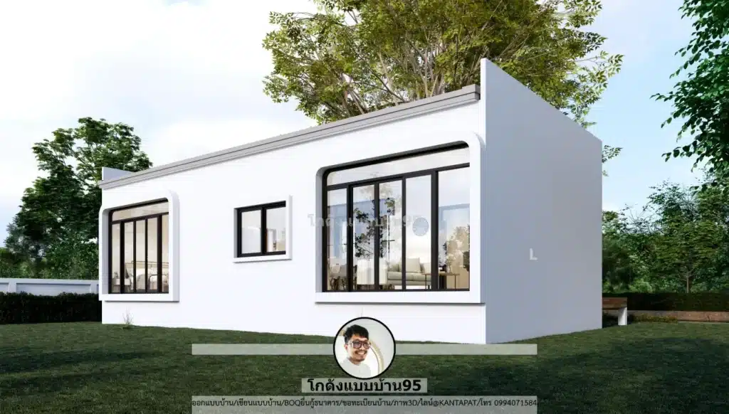 S-187-บ้านชั้นเดียวทรงกล่อง