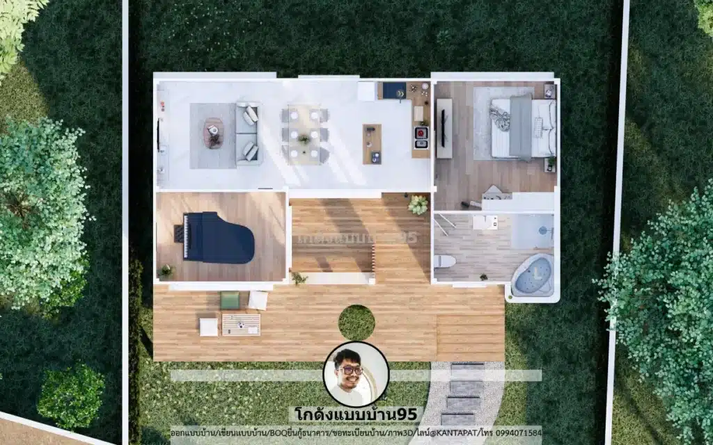 S-187-บ้านชั้นเดียวทรงกล่อง