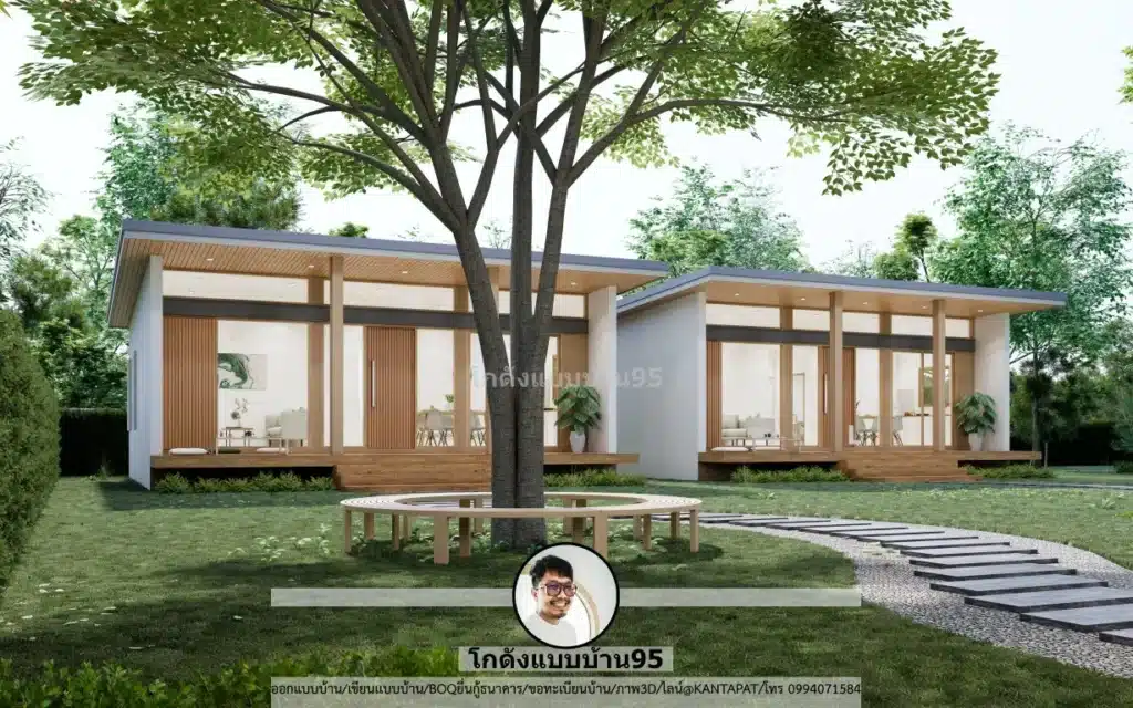 P-2643-แบบบ้านชั้นเดียวสไตล์โมเดิร์น