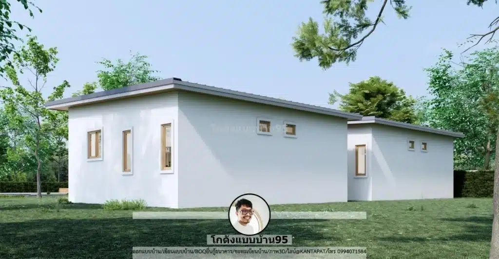 P-2643-แบบบ้านชั้นเดียวสไตล์โมเดิร์น