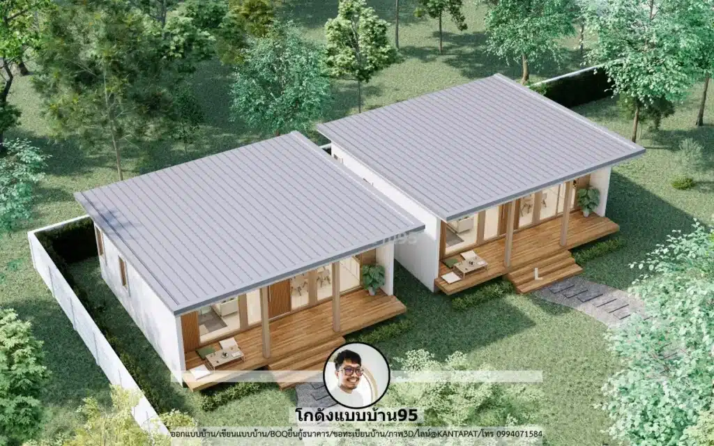 P-2643-แบบบ้านชั้นเดียวสไตล์โมเดิร์น