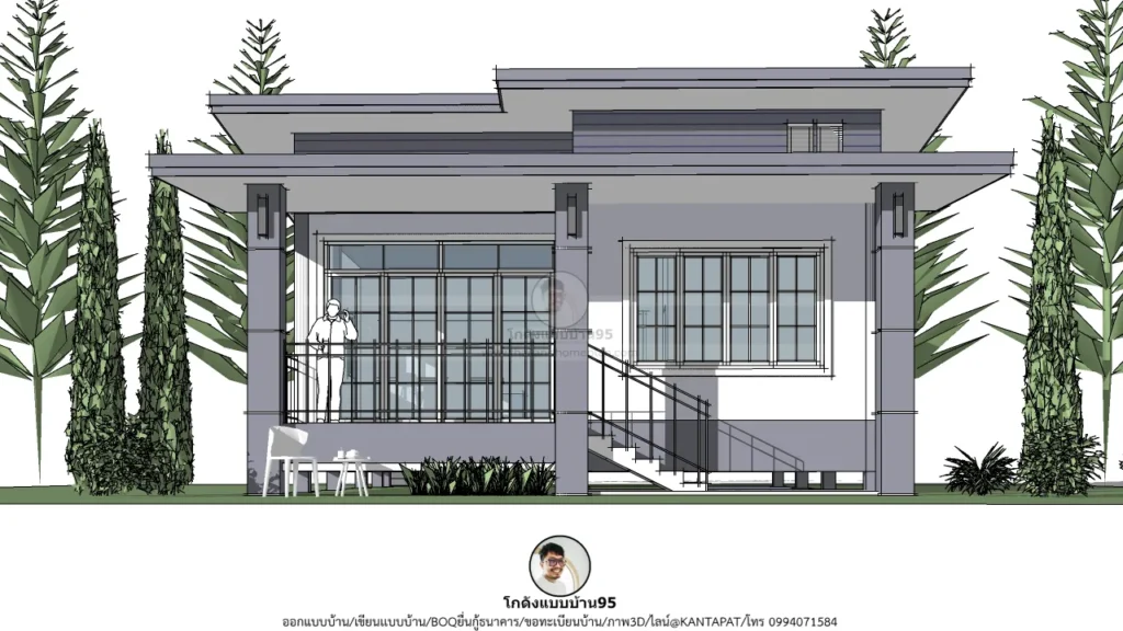 P-2625-บ้านชั้นเดียวโมเดิร์น