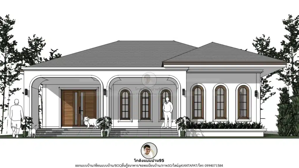 P-2639-บ้านชั้นเดียว 2 ห้องนอน