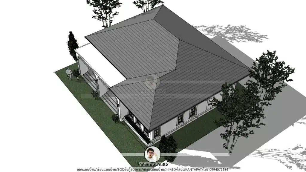 P-2639-บ้านชั้นเดียว 2 ห้องนอน