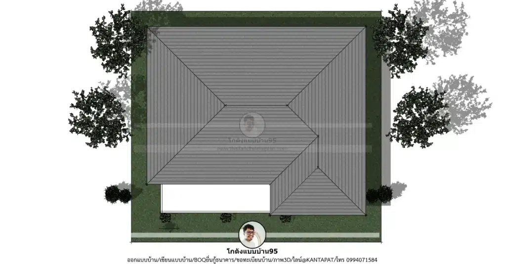 P-2639-บ้านชั้นเดียว 2 ห้องนอน