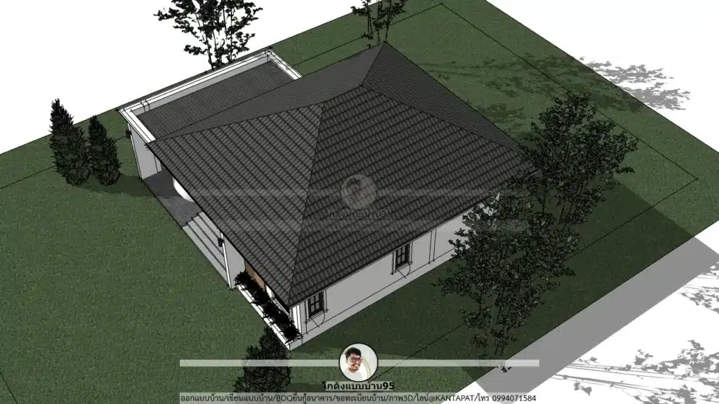 P-2640-บ้านชั้นเดียวมีที่จอดรถ