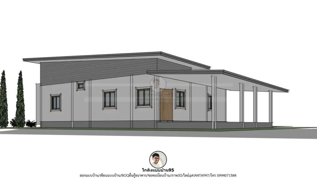 P-2662-บ้านชั้นเดียว 3 ห้องนอน