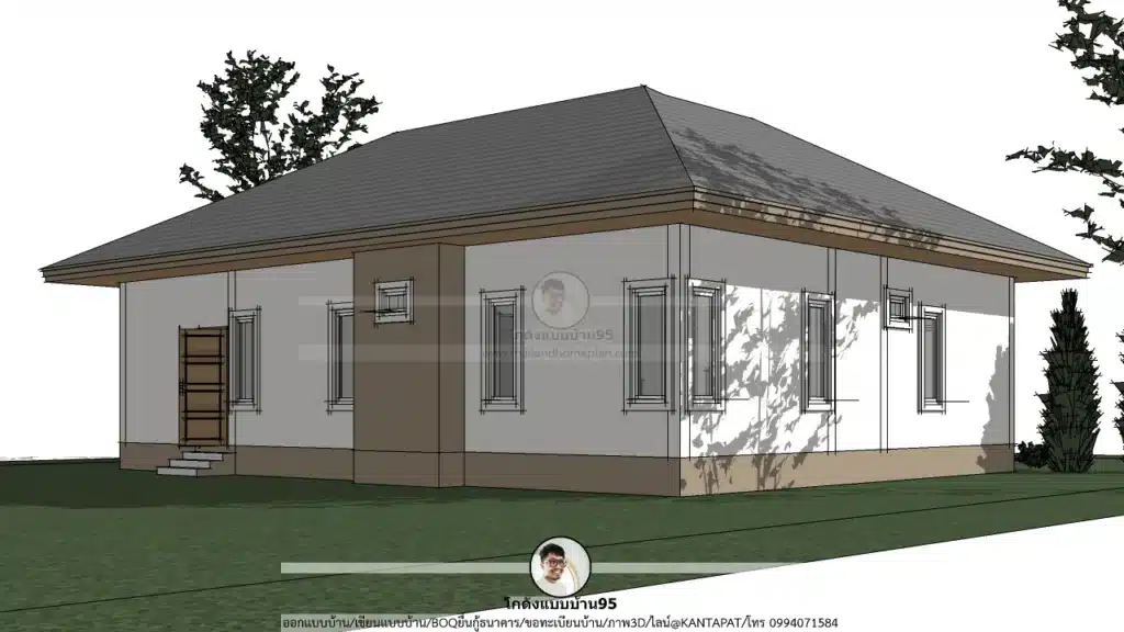 P-2663-บ้านชั้นเดียวสไตล์ปั้นหยา