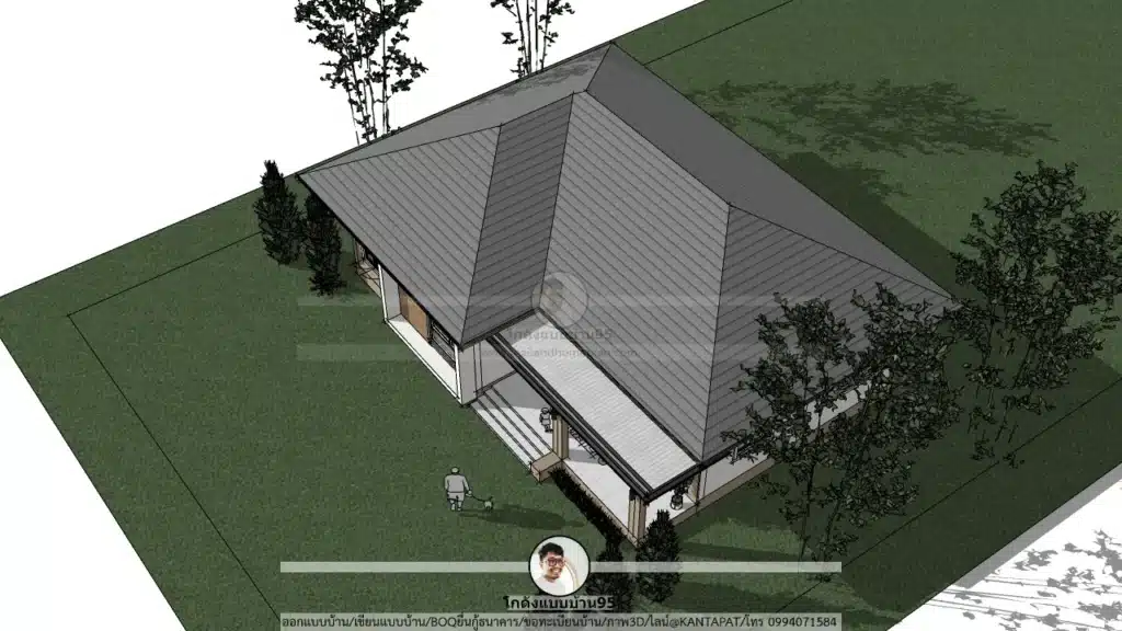 P-2663-บ้านชั้นเดียวสไตล์ปั้นหยา