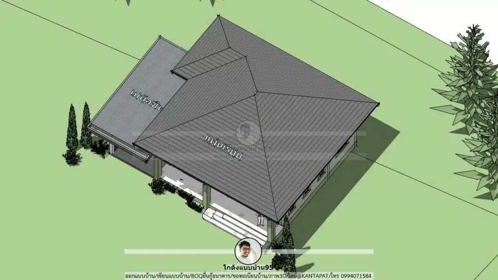 P-2667-แบบบ้าน 2 ห้องนอน