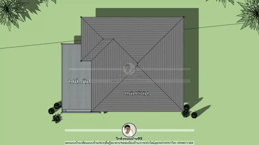 P-2667-แบบบ้าน 2 ห้องนอน