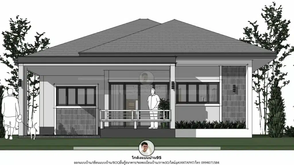 P-2678-บ้านชั้นเดียว 3 ห้องนอน