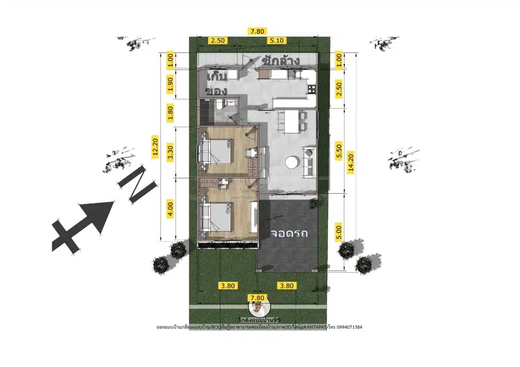 P-2656-บ้านชั้นเดียวสไตล์มินิมอล