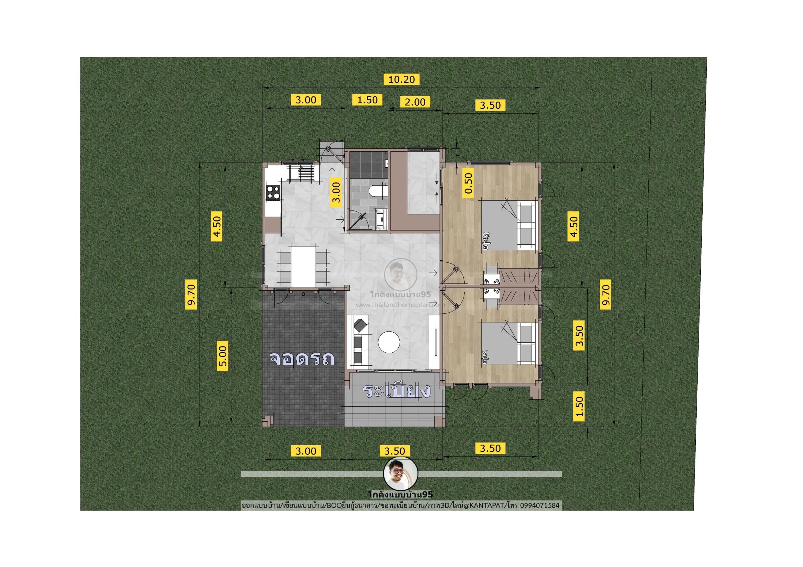 P-2755-บ้านสไตล์คอนเทมโพรารีชั้นเดียว