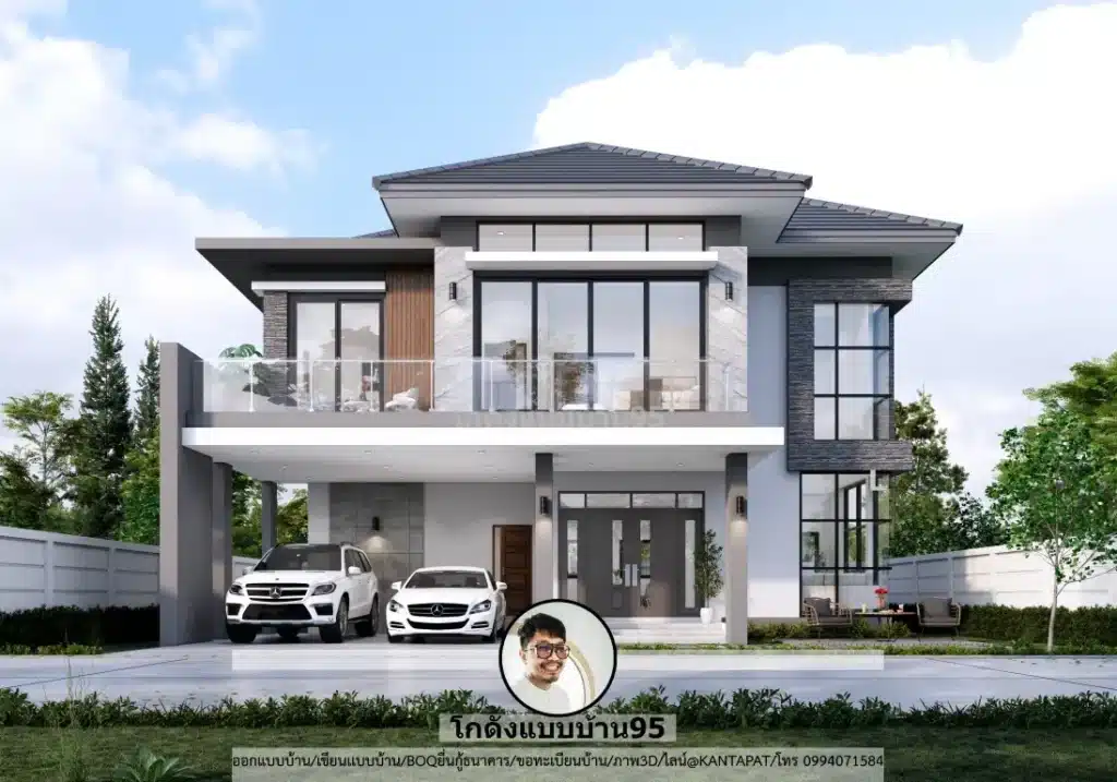 P-2646 บ้านสองชั้นสไตล์คอนเทมโพลารี่