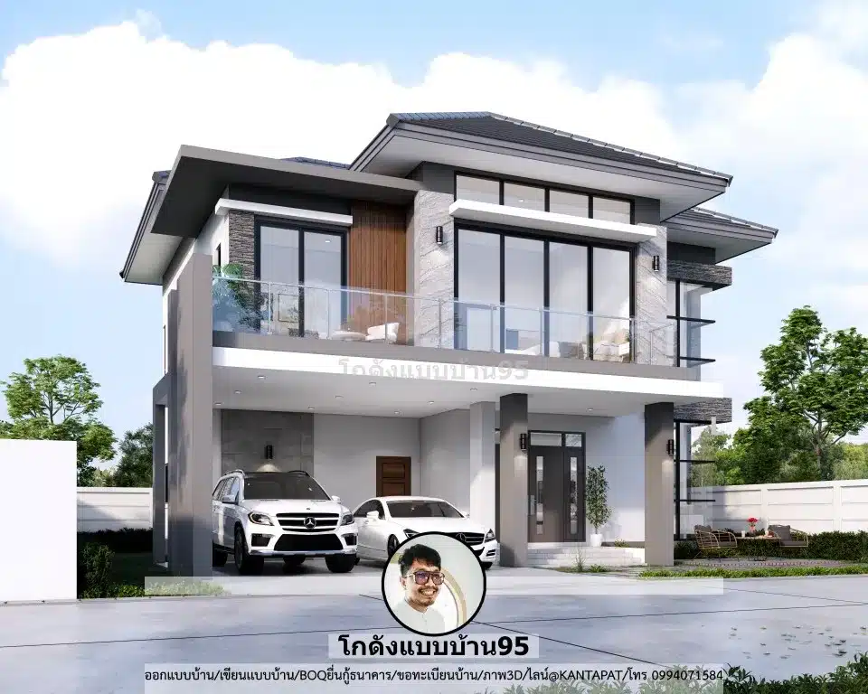 P-2646 บ้านสองชั้นสไตล์คอนเทมโพลารี่