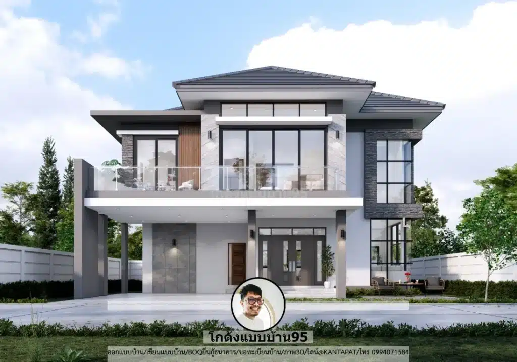 P-2646 บ้านสองชั้นสไตล์คอนเทมโพลารี่