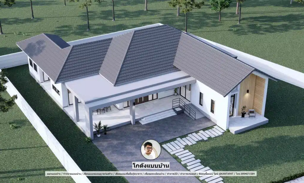 P2637-บ้านชั้นเดียว 5 ห้องนอน