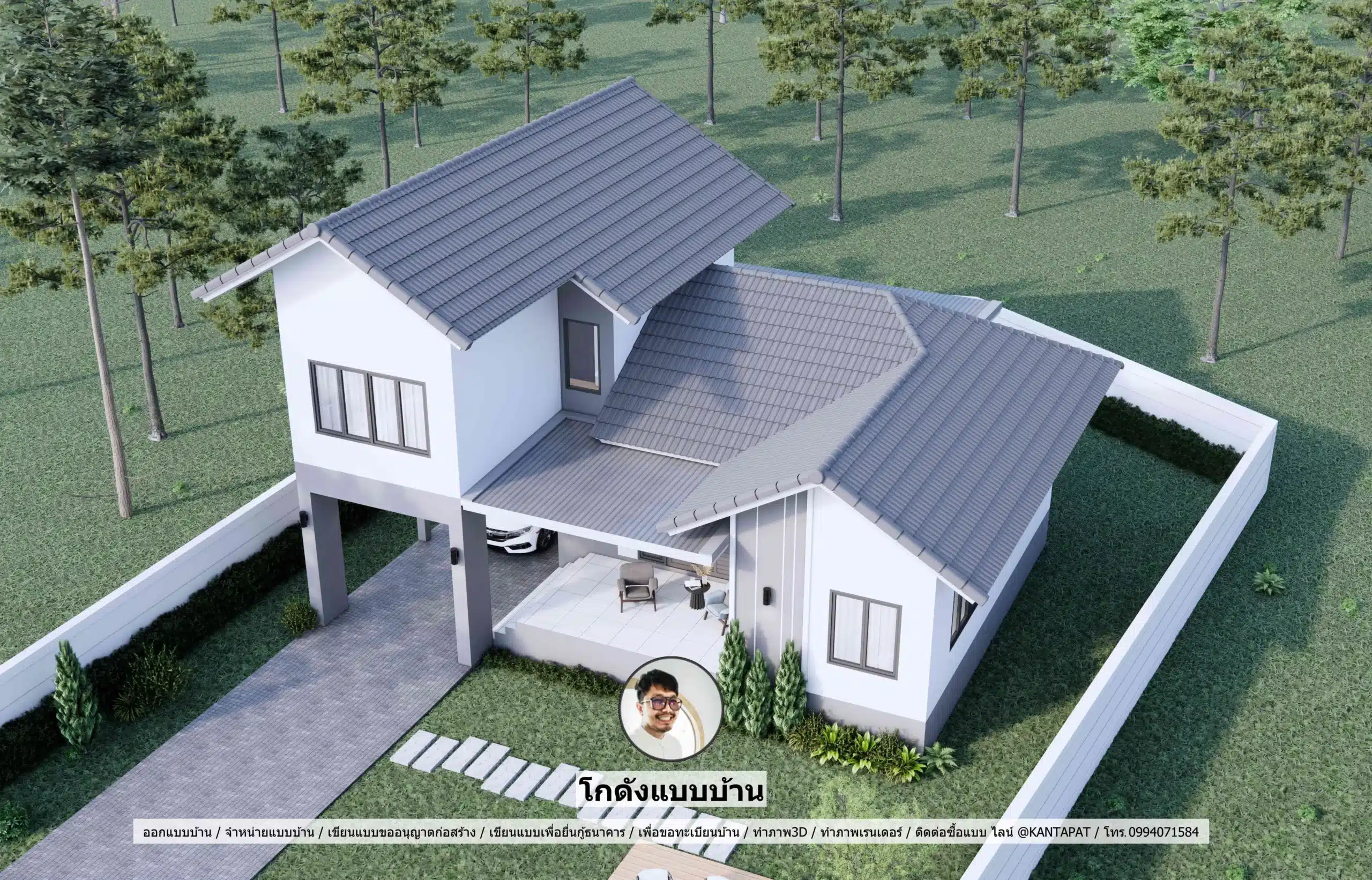 P-2670-บ้านปั้นหยาผสมจั่วชั้นครึ่ง