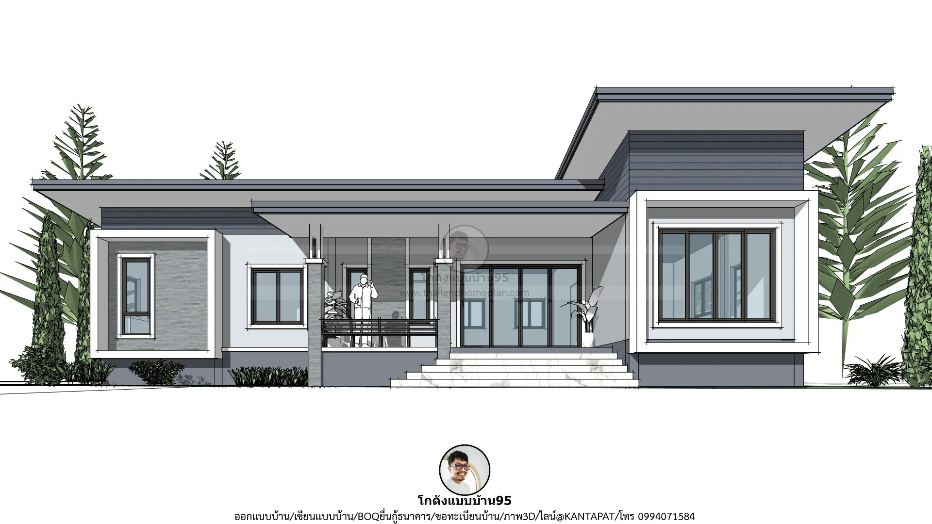 P-2703-บ้านโมเดิร์นชั้นเดียว