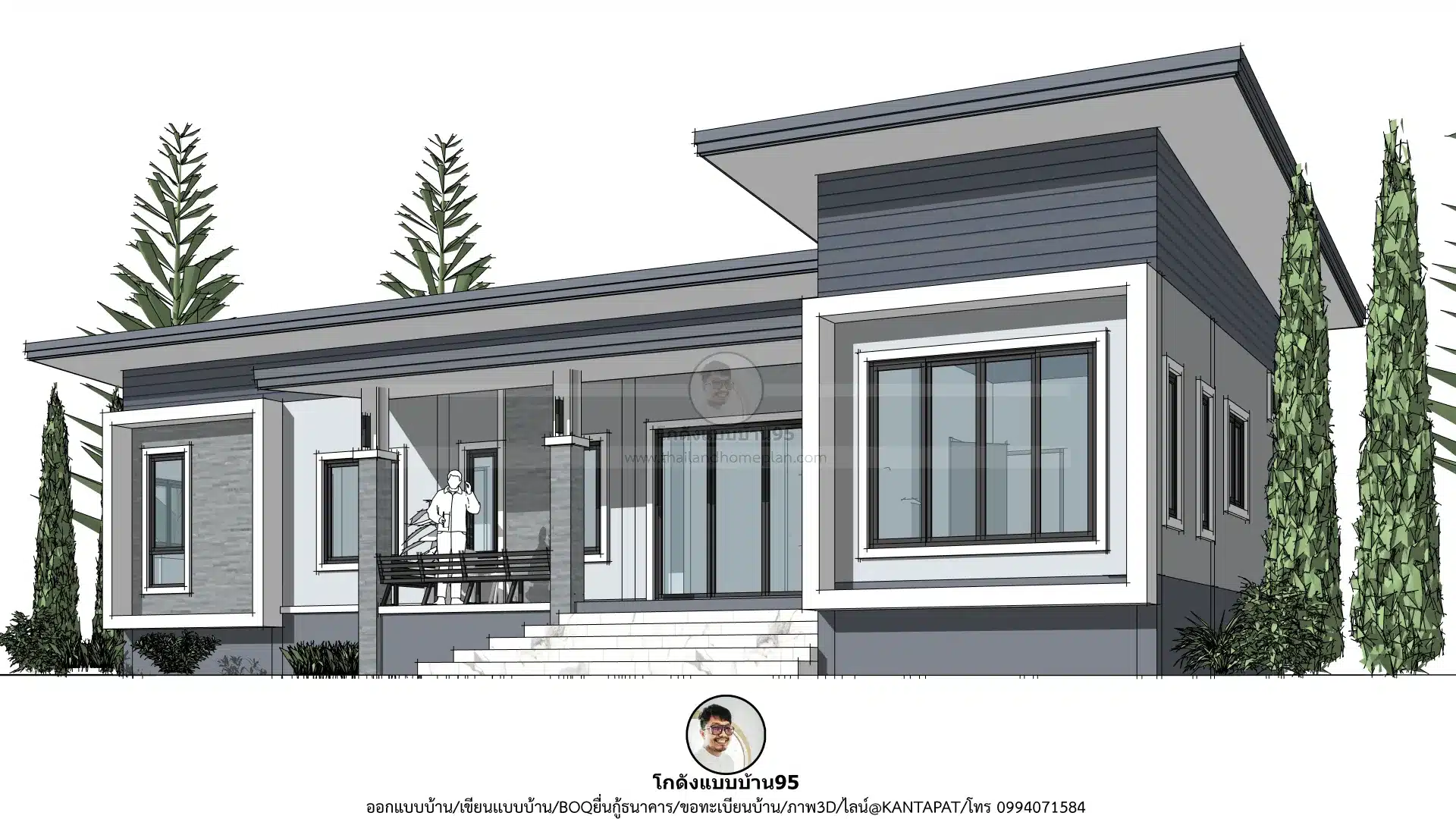 P-2703-บ้านโมเดิร์นชั้นเดียว