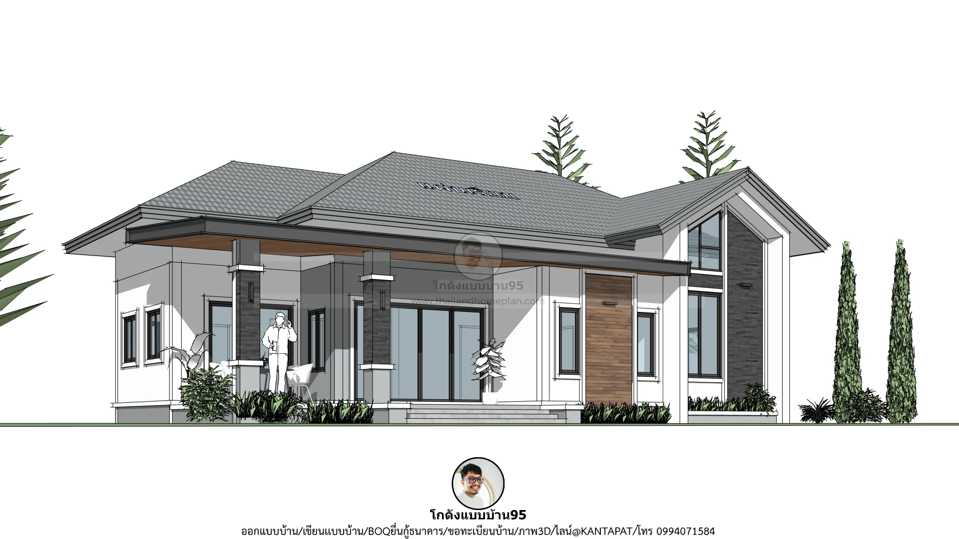 P-2750-บ้านชั้นเดียวสไตล์คอนเทมโพรารี