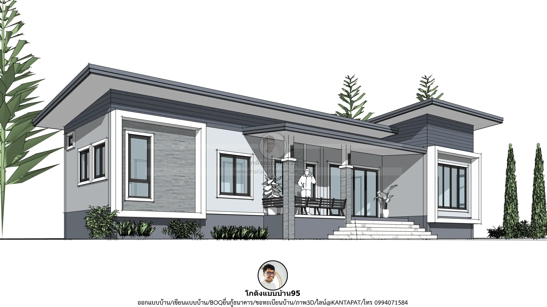 P-2703-บ้านโมเดิร์นชั้นเดียว