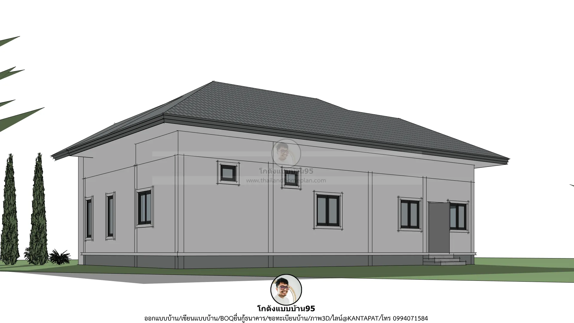 P-2750-บ้านชั้นเดียวสไตล์คอนเทมโพรารี