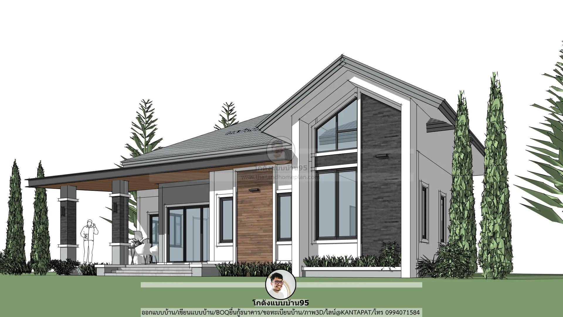P-2750-บ้านชั้นเดียวสไตล์คอนเทมโพรารี