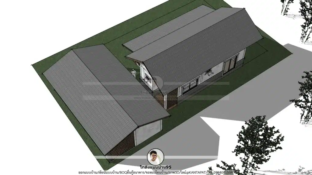 P-2602-บ้านสไตล์จั่วชั้นเดียว