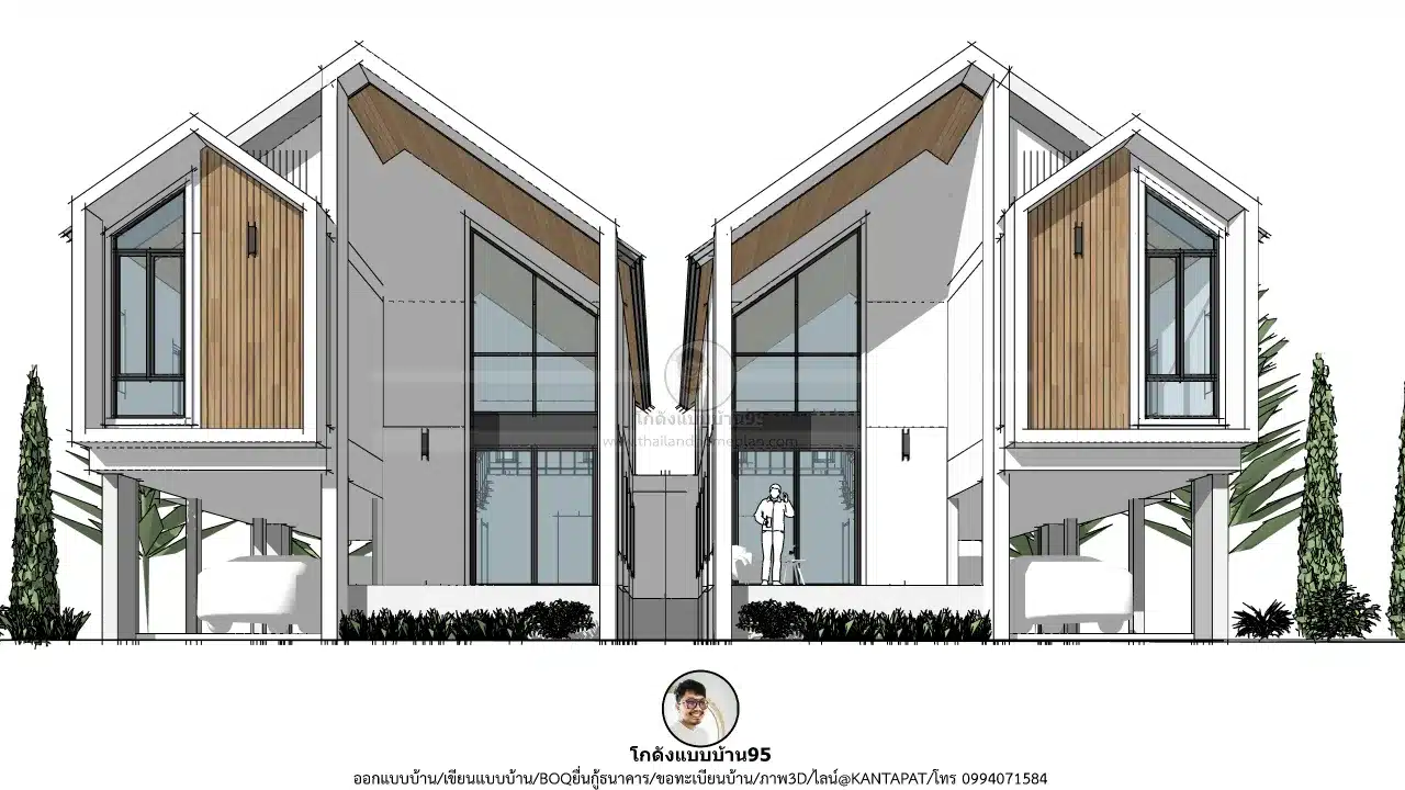 P-2679-บ้านแฝดชั้นครึ่งสไตล์นอร์ดิก