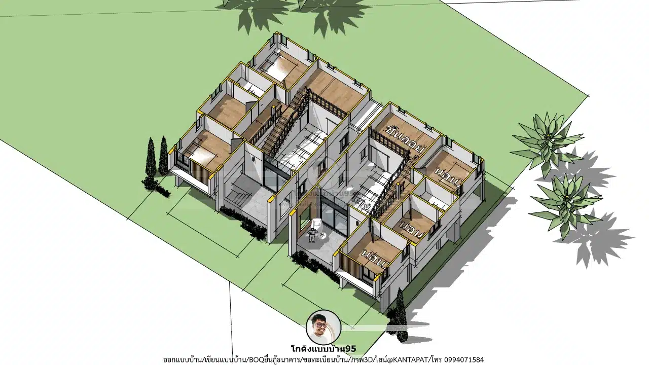 P-2679-บ้านแฝดชั้นครึ่งสไตล์นอร์ดิก
