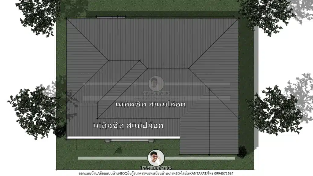 P-2701-บ้านชั้นเดียวสไตล์ปั้นหยาผสมจั่ว