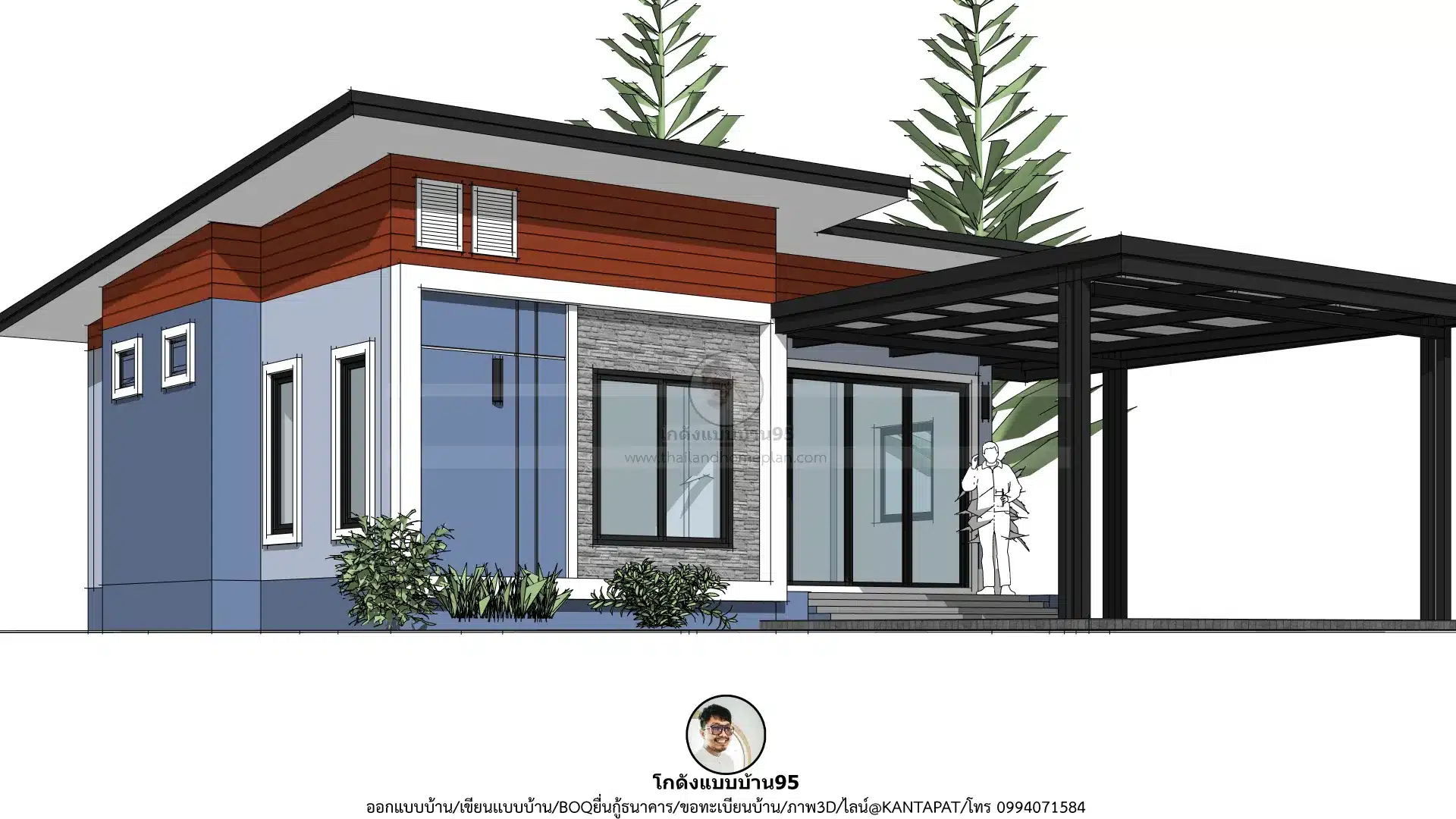 P-2706-บ้านชั้นเดียวสไตล์โมเดิร์น